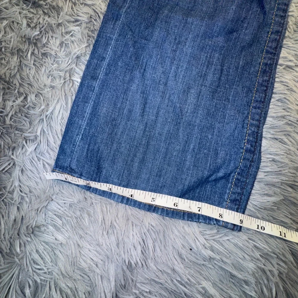 True Religion Jeans Men 34 Bobby Bootcut Loose Fit Light Wash VTG USA Logo 36x33